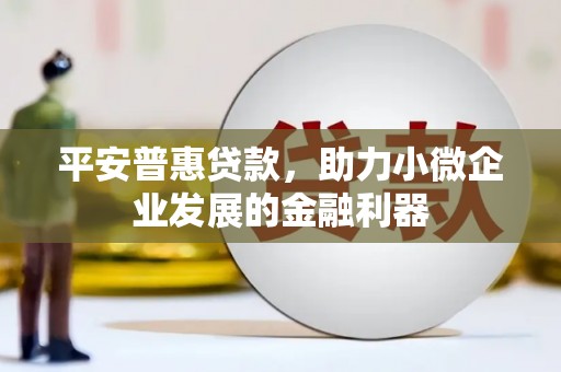 清溪平安普惠贷款，助力小微企业发展的金融利器