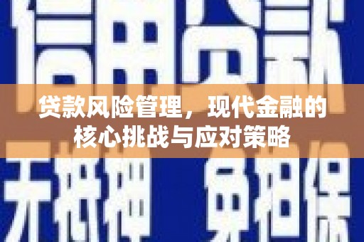 清溪贷款风险管理，现代金融的核心挑战与应对策略