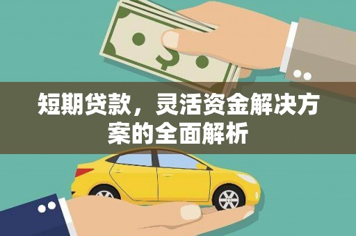 清溪短期贷款，灵活资金解决方案的全面解析