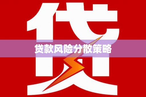 清溪贷款风险分散策略