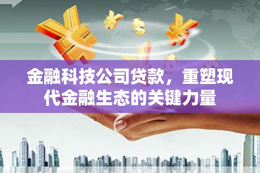 清溪金融科技公司贷款，重塑现代金融生态的关键力量